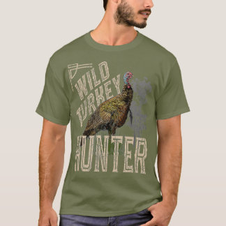 Camiseta Wild Turkey Hunter Vintage Look