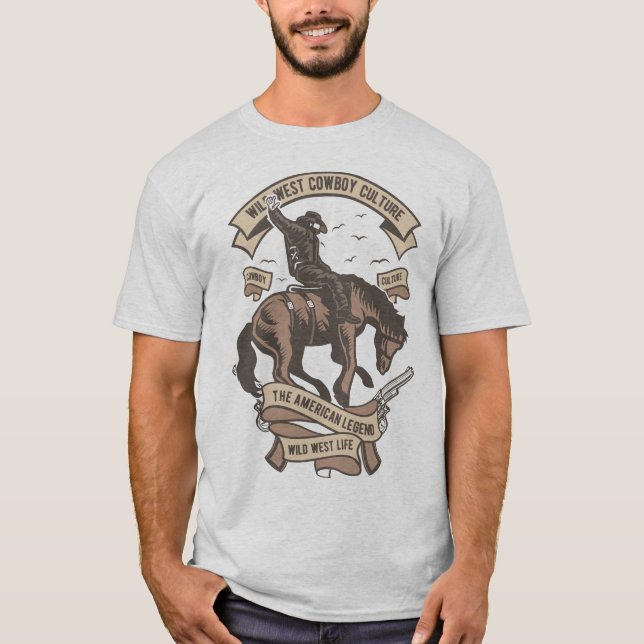 Camiseta Wild West Cowboy Culture (Frente)