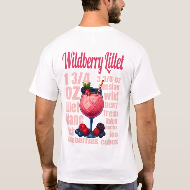 Camiseta Wildberry Lillet T-Shirt – Elegant Fruit Cocktail  (Verso)