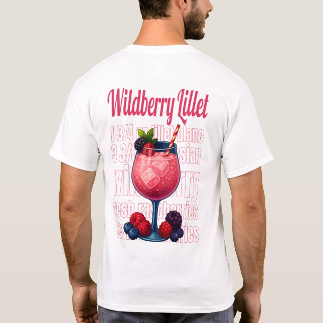 Camiseta Wildberry Lillet T-Shirt – Elegant Fruit Cocktail (Verso)