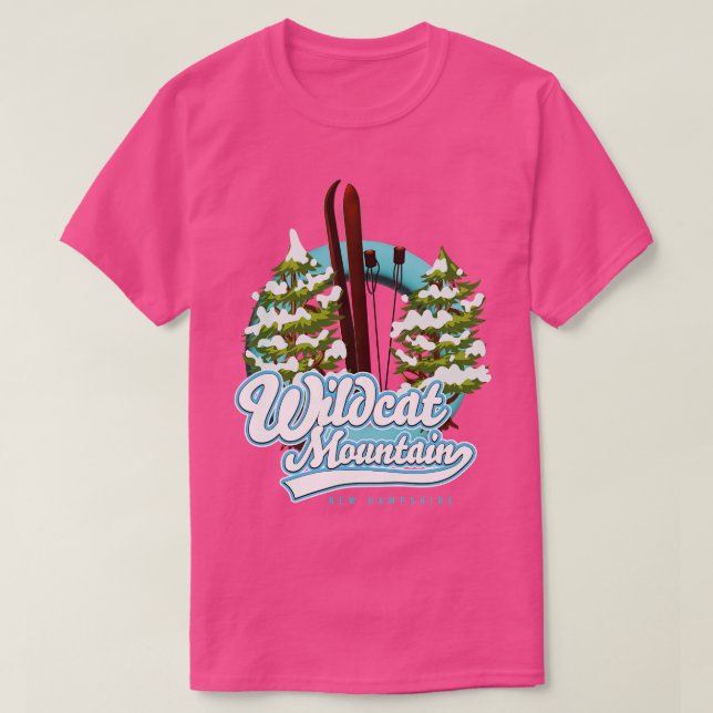 Camiseta Wildcat Mountain New hampshire retro ski (Frente do Design)