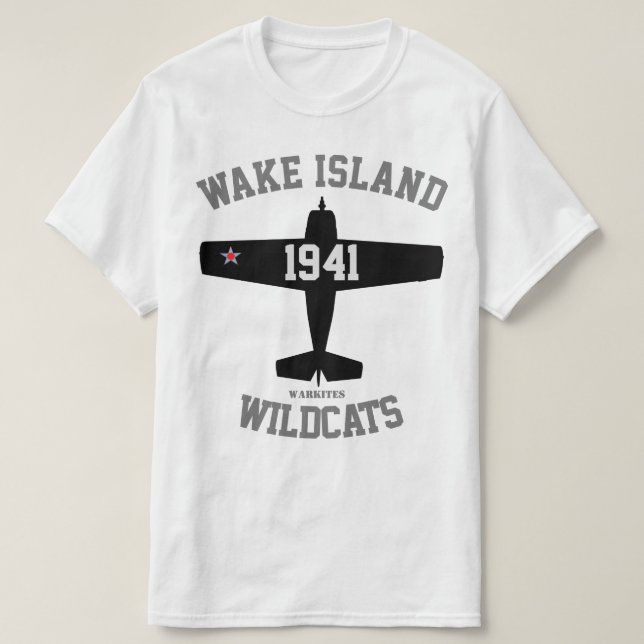 Camiseta Wildcats de F4F da "Ilha Wake" de Warkites (Frente do Design)