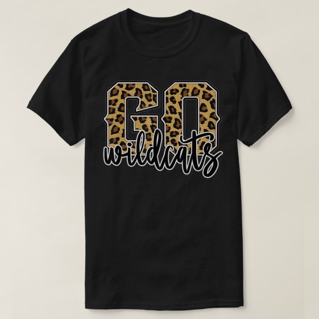 Camiseta Wildcats Leopard Print Womens Cheetah (Frente do Design)