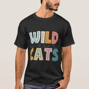 Camiseta Wildcats Mascot School Spirit Esporte Chee Fan Tea