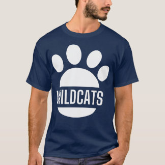Camiseta Wildcats Paw Curva-se Grunge Selvagem Orgulho 8