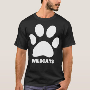 Camiseta Wildcats Paw Curva-se Grunge Wildcats Prioridade 9