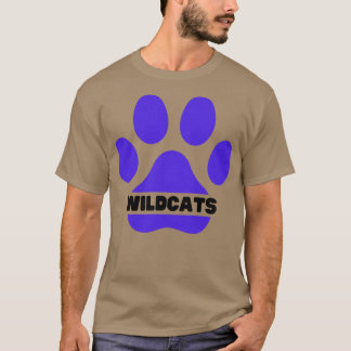 Camiseta Wildcats Paw Vinho Vergonha Vestido Orgulho 6