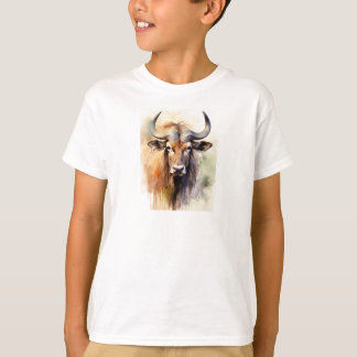 Camiseta Wildebeest Watercolor