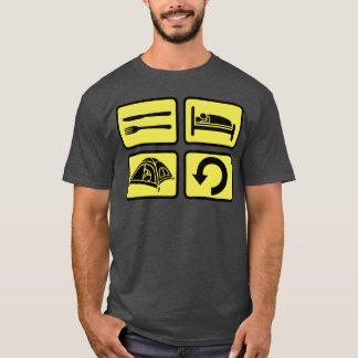 Camiseta wilderness camping daily repeat boy
