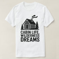 Wilderness Dreams Cozy Log Cabin Silhouette Art