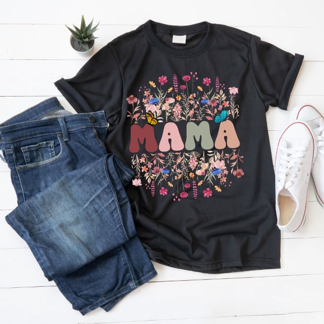 Camiseta Wildflower mama floral (Criador carregado)