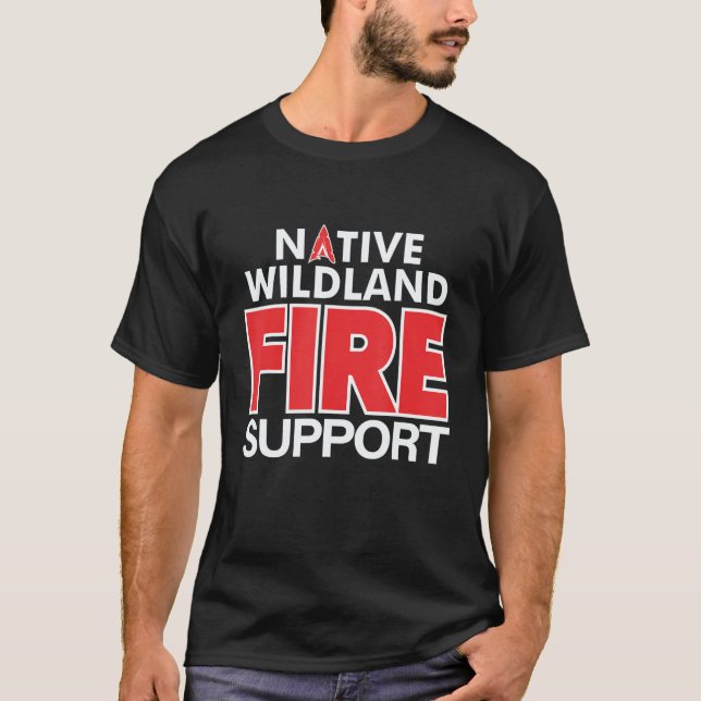 Camiseta Wildland Fire Rescue Support Firefighters Firemen  (Frente)