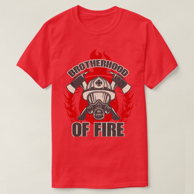 Camiseta Wildland Firefighter Brotherhoold Retro (2) (Frente do Design)