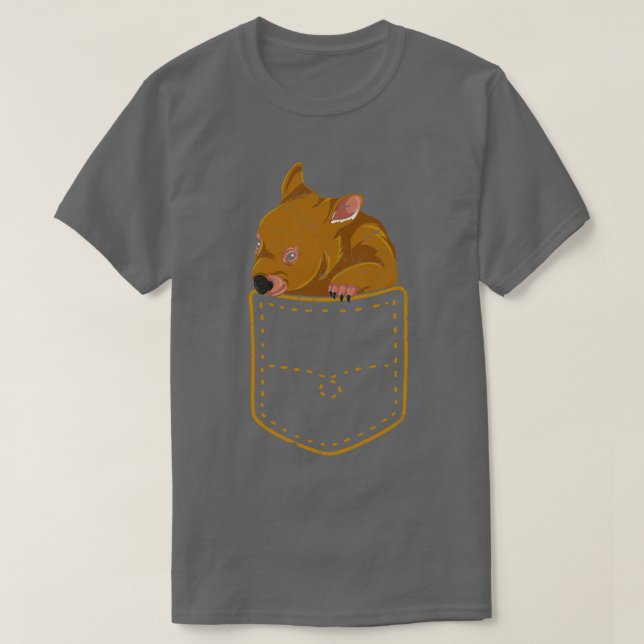 Camiseta Wildlife Cute Wombat (Frente do Design)