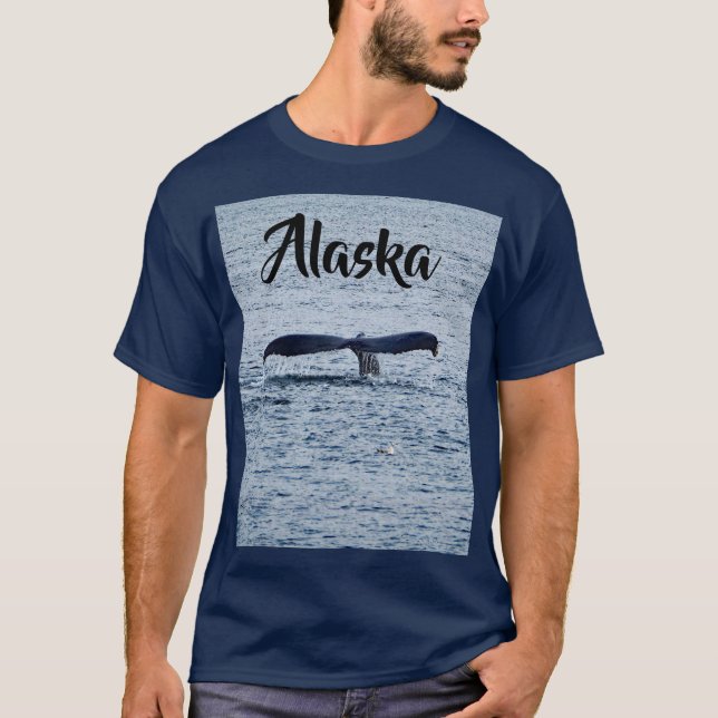 Camiseta Wildlife Humpback Whale Tail Foto (Frente)