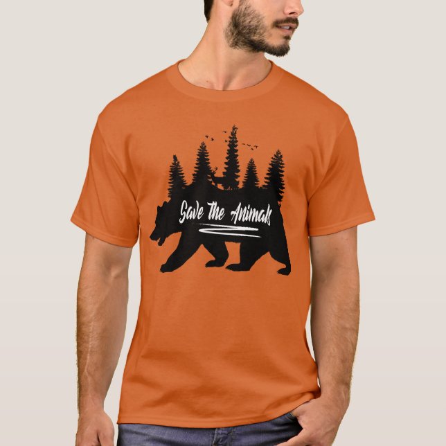 Camiseta Wildlife nature forest animals gift (Frente)