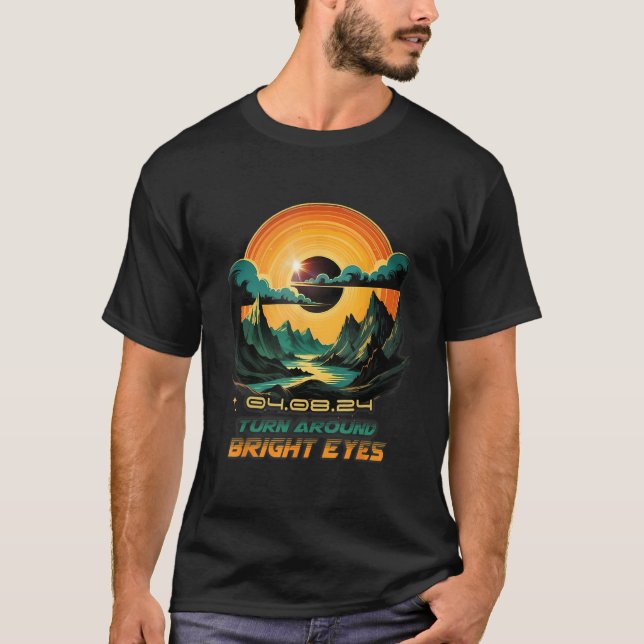 Camiseta Wildlife Total Solar Eclipse 2024 Turn Around Brig (Frente)