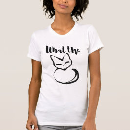 Camiseta Wildly Punny — What the Fox? Minimalist Pun Art