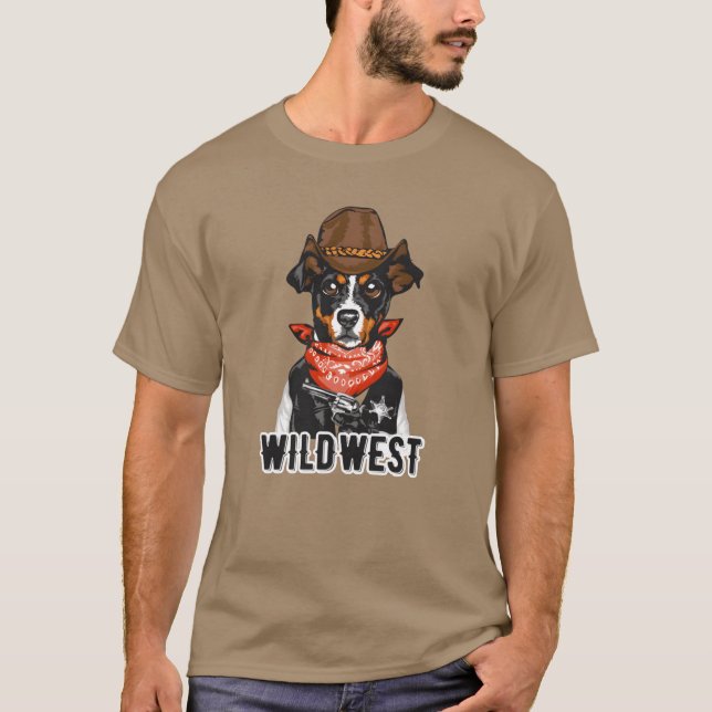 Camiseta WildWest Funny Animals vintage (Frente)