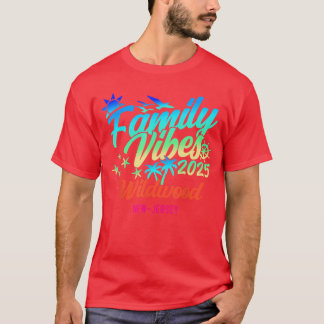 Camiseta Wildwood Beach New Jersey Family Vibes 2025 Vacati