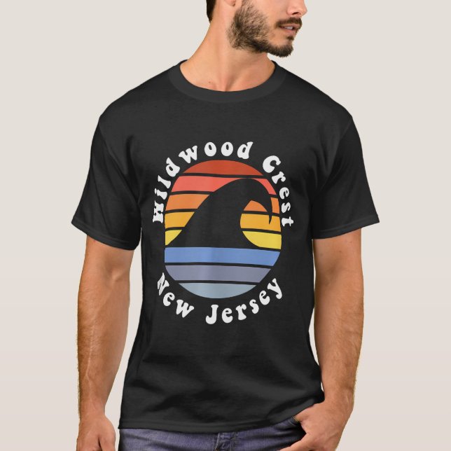 Camiseta Wildwood Crest New Jersey Nj Beach Vacation Souven (Frente)