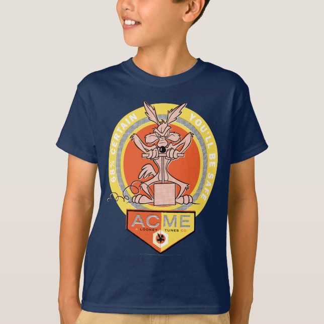 Camiseta WILE E. COYOTE™ Acme - 68% certo de que você estar (Frente)