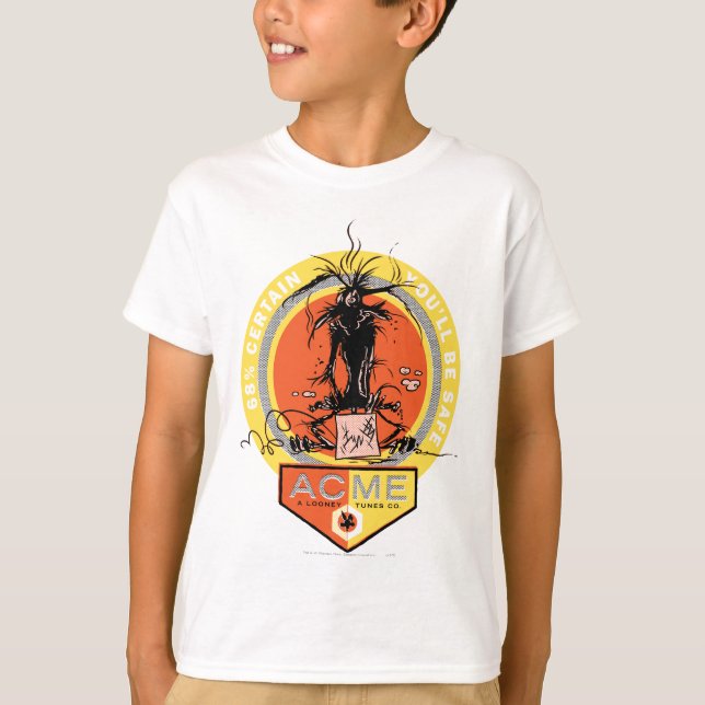 Camiseta WILE E. COYOTE™ Acme - 68% certo de que você estar (Frente)