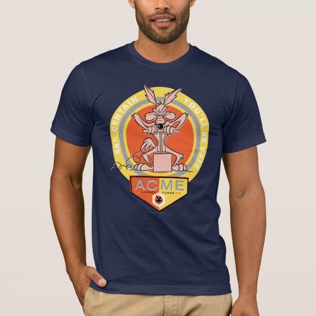 Camiseta WILE E. COYOTE™ Acme - 68% certo de que você estar (Frente)