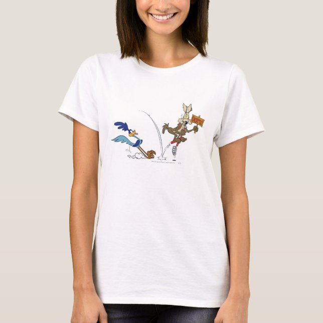 Camiseta WILE E. COYOTE™ e ROAD RUNNER™ Pogo Stick (Frente)
