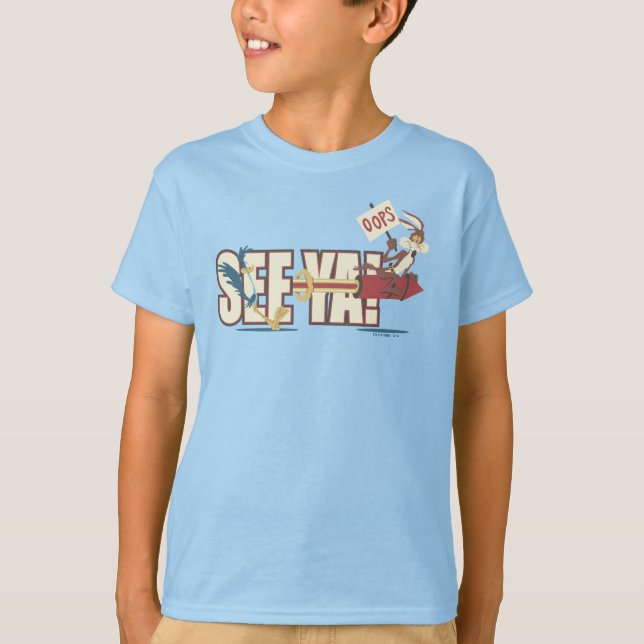 Camiseta WILE E. COYOTE™ Rocketing Past ROAD RUNNER™ (Frente)