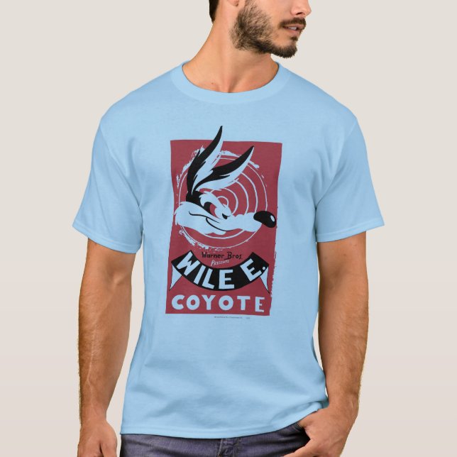 Camiseta WILE E. COYOTE™ Warner Bros. Apresenta poster (Frente)