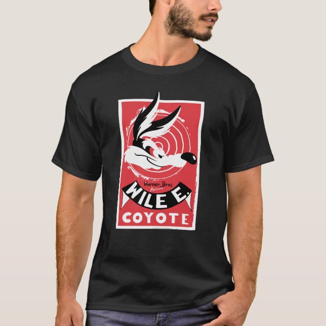 Camiseta WILE E. COYOTE™ Warner Bros. Apresenta poster (Frente)
