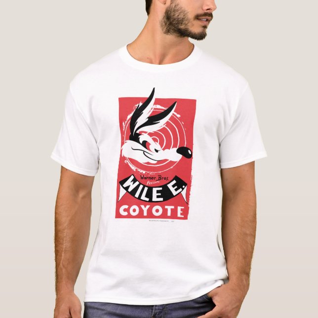 Camiseta WILE E. COYOTE™ Warner Bros. Apresenta poster (Frente)