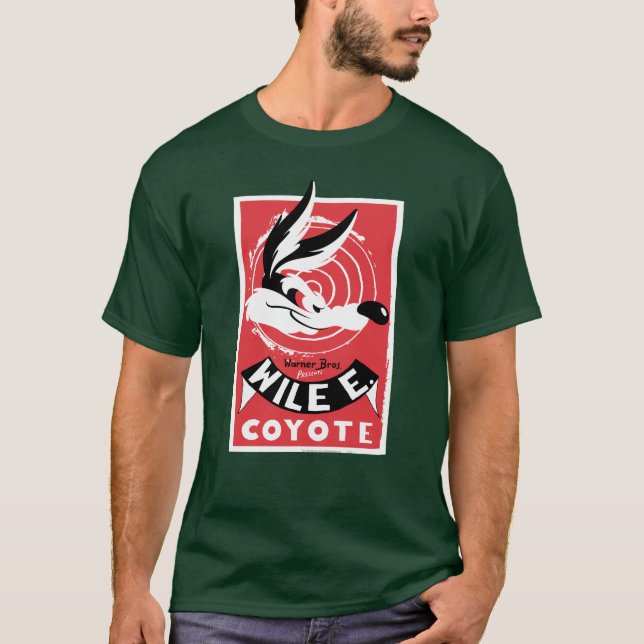 Camiseta WILE E. COYOTE™ Warner Bros. Apresenta poster (Frente)