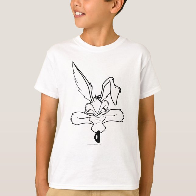 Camiseta Wile E. Foto de Coyote Happy Head (Frente)