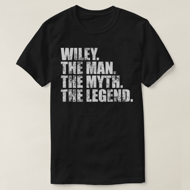 Camiseta WileyWiley Nome da família Wiley sobrenome Wiley S (Frente do Design)