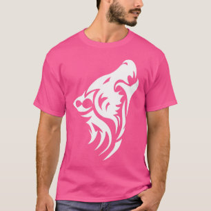 Camiseta Wilf Howling White Wolf Face