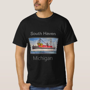 Camiseta Wilhelm Baum Tug Boat, South Haven, Michigan