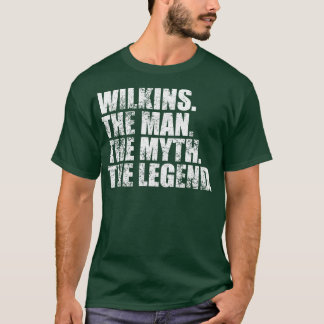 Camiseta WilkinsWilkins Nome da família Wilkins sobrenome W