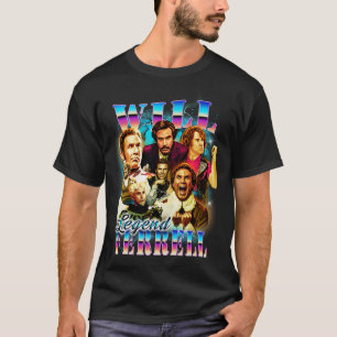 Camiseta Will Ferrell90s, estilo bootleg, design