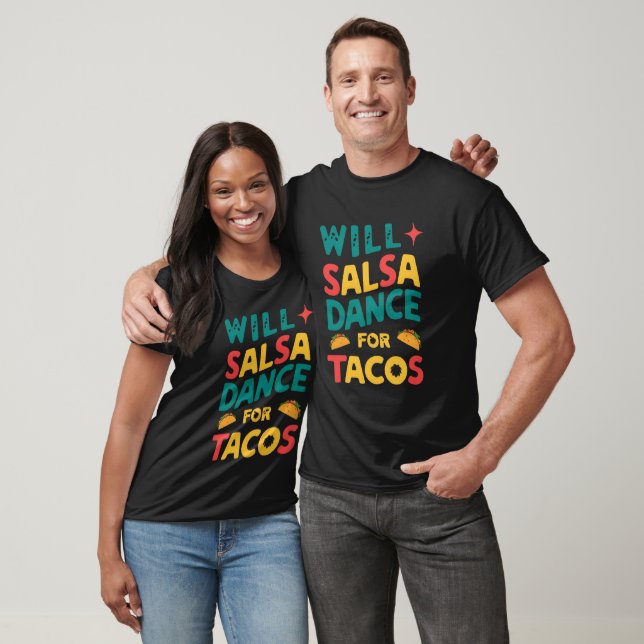 Camiseta Will Salsa Dance para Tacos: Grafite (Unissex)