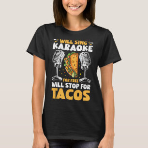Camiseta Will Sing Karaoke De Gratuito Vai Parar Para A Div