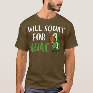 Camiseta Will Squat para Guac Funny Guacamole Avocado Worko
