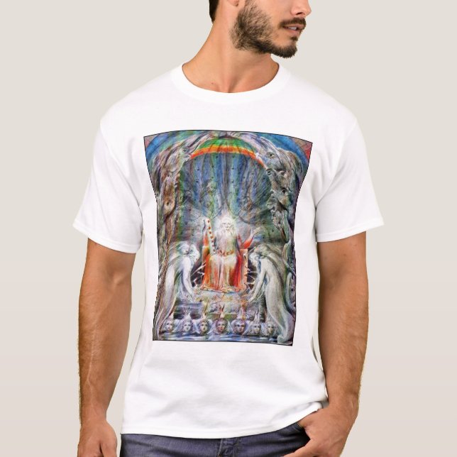 Camiseta William Blake: Antes do Trono Divino (Frente)