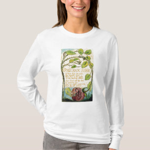 Camiseta William Blake o rosa doente, das canções de