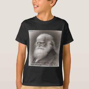 Camiseta William Cullen Bryant & Citação da Natureza