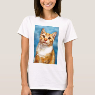 Camiseta William doce - arte alaranjada do gato de gato