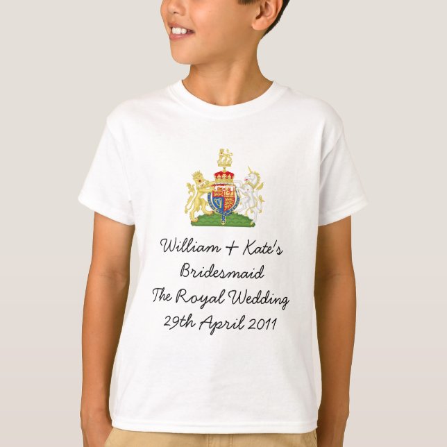 Camiseta William & Kate's Bridesmaid (Frente)