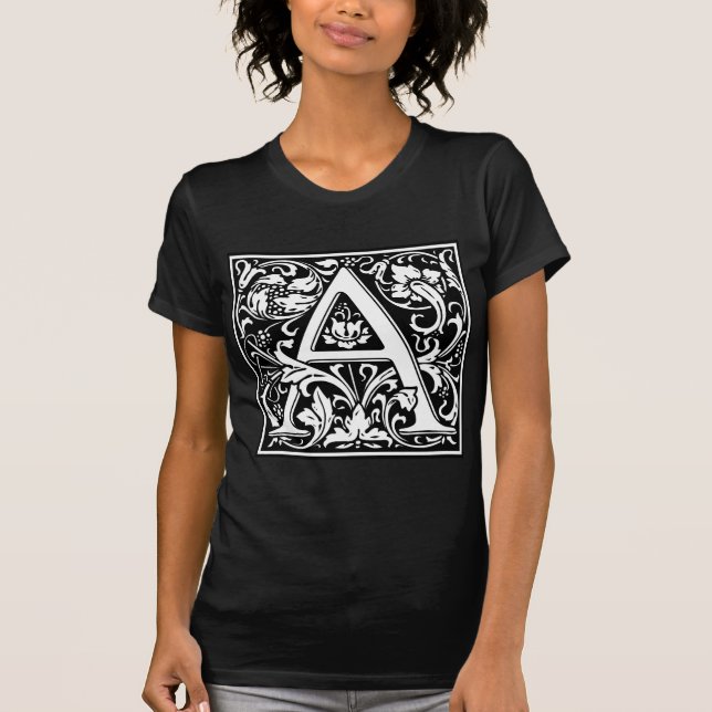 Camiseta William Morris Alphabet "A" (Frente)