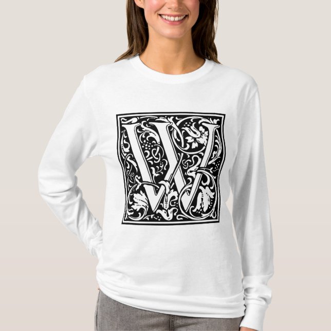 Camiseta William Morris Alphabet "W" (Frente)